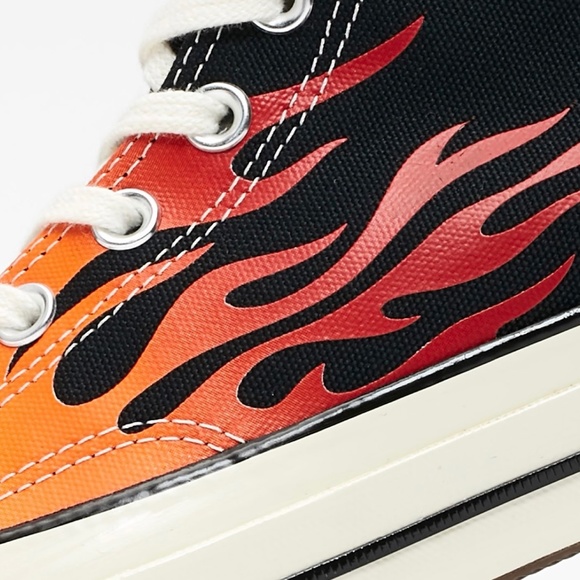 Converse Chuck 70 High Flames Fire Black Red Orange size 5.5 NEW Chuck Taylor - Picture 7 of 7